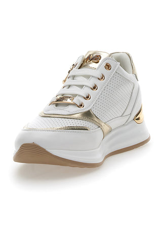 Sneakers Bianche e Oro Mariella Burani 50380