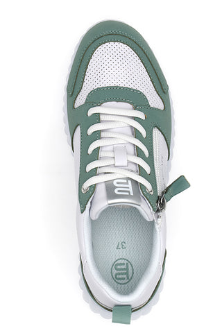 Sneakers Bianche e Verdi con Lacci Bugatti D44ADO12