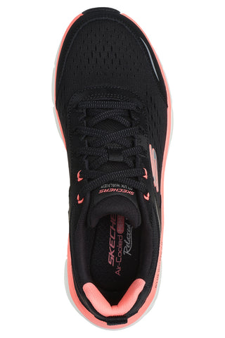 Schwarze und rosafarbene Skechers D'Lux Walker 2 Daisy Doll-Sneaker