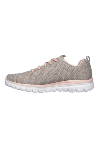 Skechers Graceful Twisted Fortune Damen-Sneaker in Rosa