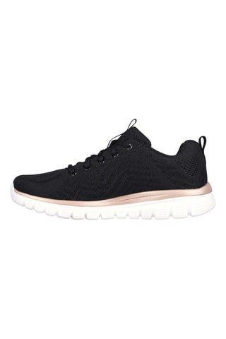 Sneakers Nero da Donna Skechers Graceful Get Cobbected