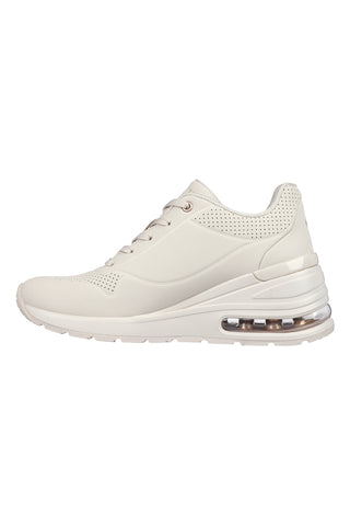 Sneakers Beige con Flatform Skechers Million Air