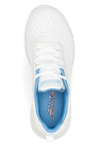 Skechers Bobs B Flex-Quick Pivot Weiße Sportschuhe