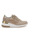 Beige Turnschuhe mit Keilabsatz Mio Tempo 1220215
