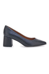 Schwarze Pumps mit niedrigem Absatz The First 1025