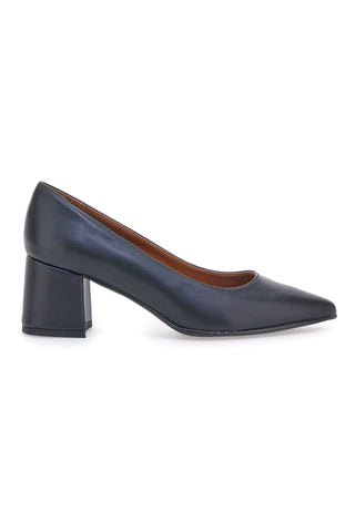 Schwarze Pumps mit niedrigem Absatz The First 1025