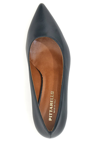 Schwarze Pumps mit niedrigem Absatz The First 1025