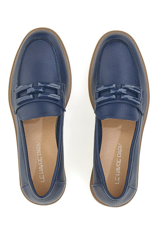 Blauer Mokassin mit Kette Le Havre Paris 526818