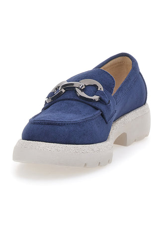 Blauer Wildleder-Mokassin Le Havre Paris 2300513