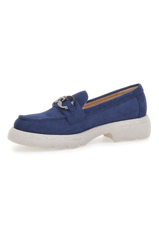 Blauer Wildleder-Mokassin Le Havre Paris 2300513