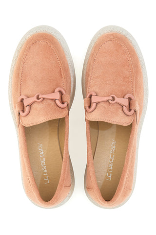 Mocassini Rosa Pastello Con Morsetto Le Havre Paris 230053