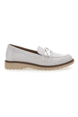 Cremefarbene Loafer von Le Havre Paris 526818