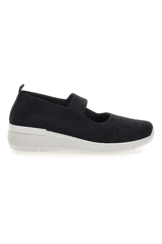 Schwarze Sportballerinas mit Riemen Me & Me 090236