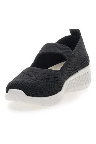 Schwarze Sportballerinas mit Riemen Me & Me 090236