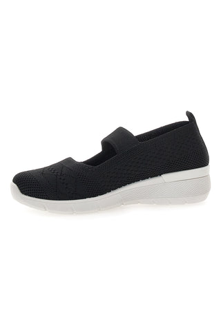 Schwarze Sportballerinas mit Riemen Me & Me 090236