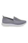 Graue Slip-On-Sneaker aus Me & Me 06-Stoff