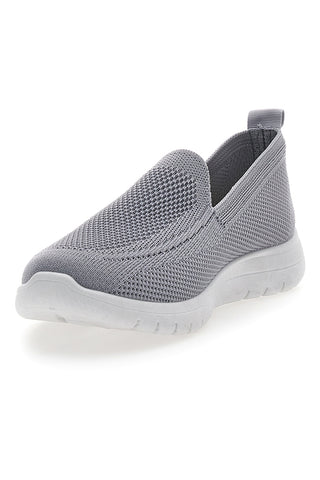 Graue Slip-On-Sneaker aus Me & Me 06-Stoff