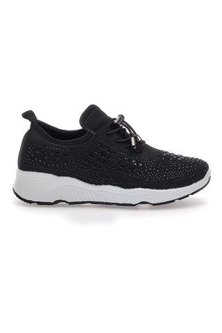 Sneakers Nere Con Strass The First Active 2021602