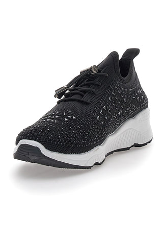 Sneakers Nere Con Strass The First Active 2021602