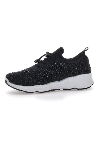 Sneakers Nere Con Strass The First Active 2021602