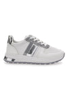 Sneakers Bianche Con Dettagli Argento Cafe' Cost 206