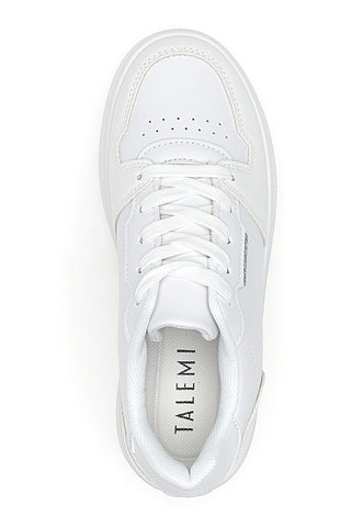 Weiße Sneakers mit Flatform Talemi 205