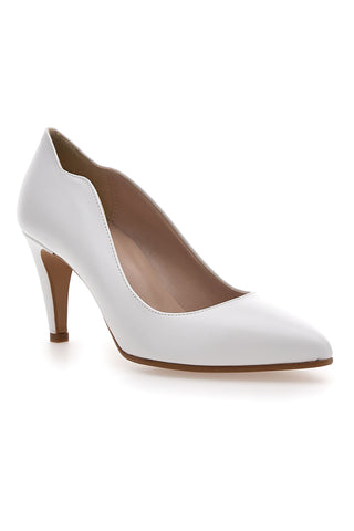 Pittarello Romantische weiße Hochzeitspumps 4605