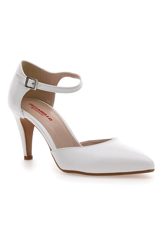 Weiße Pumps mit Riemen Pittarello Romantic 4615