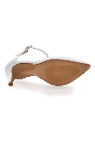 Weiße Pumps mit Riemen Pittarello Romantic 4615