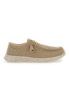 Beigefarbene Canvas-Loafer für Herren Sevenoaks 1147