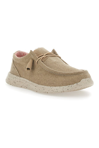 Beigefarbene Canvas-Loafer für Herren Sevenoaks 1147