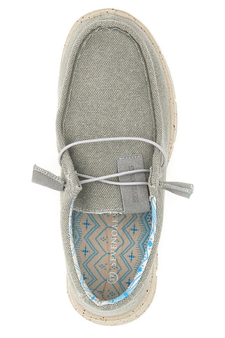 Graue Slipper aus Sevenoaks Canvas 1147