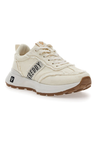 Freddy 7604 Cremefarbene Jeans-Sneaker