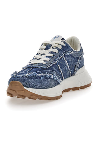 Sneakers in Denim Blu Freddy 7604