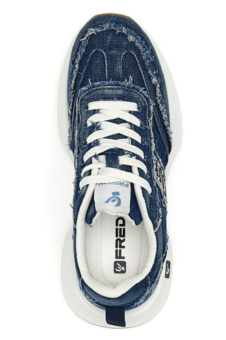 Sneakers in Denim Blu Freddy 7604
