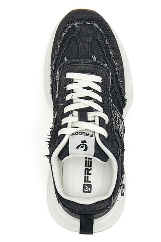 Freddy 7604 schwarze Jeans-Sneaker