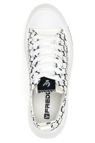Weiße Plateau-Sneaker Freddy 7582