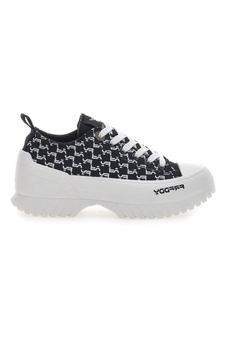 Freddy 7582 Schwarze Plateau-Sneaker