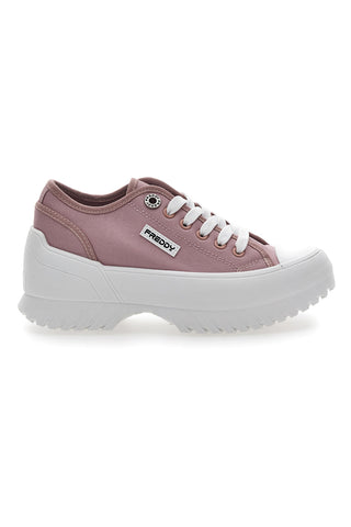 Sneakers mit rosafarbener klobiger Sohle Freddy 7601