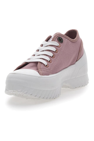 Sneakers mit rosafarbener klobiger Sohle Freddy 7601