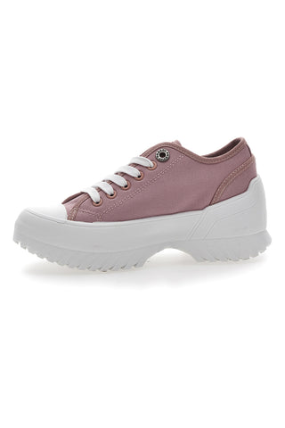 Sneakers mit rosafarbener klobiger Sohle Freddy 7601