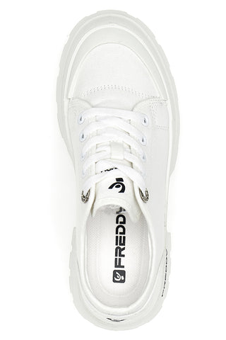 Sneakers Bianche Platform da Donna Freddy 7603