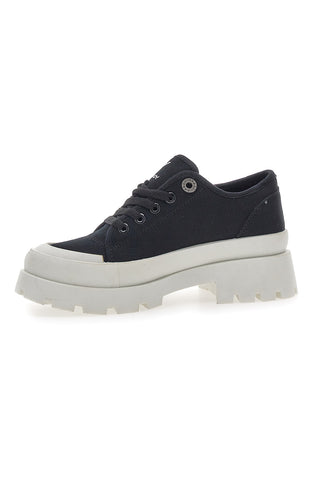 Schwarze Plateau-Sneaker Freddy 7603 für Damen