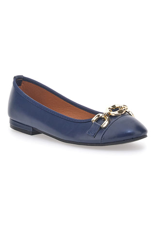 Blaue Ballerinas mit goldener Kette The First 170