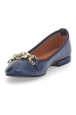 Blaue Ballerinas mit goldener Kette The First 170