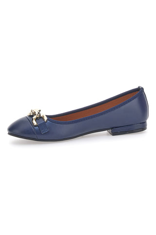 Blaue Ballerinas mit goldener Kette The First 170