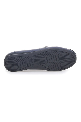 Blaue Slipper mit Golddetail First Line 3170