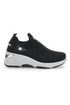 Canguro 1218 Lässige schwarze Plateau-Sneaker