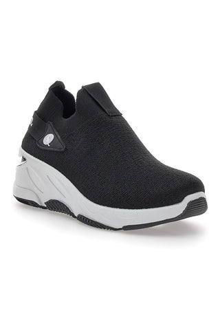 Canguro 1218 Lässige schwarze Plateau-Sneaker