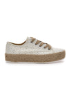 Beigefarbene Espadrilles aus Canvas „Energy 126“.